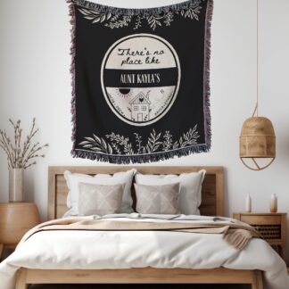 Family Gift Custom Woven Throw Blanket